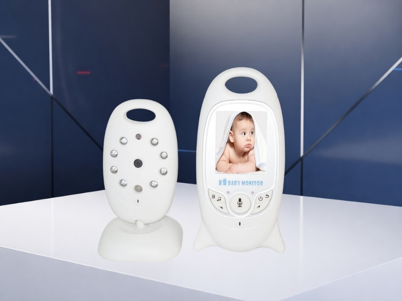 VB601 Baby Video Monitor, për monitorim të sigurt familjar, për shtëpi, familje dhe siguri, ngjyrë e bardhë